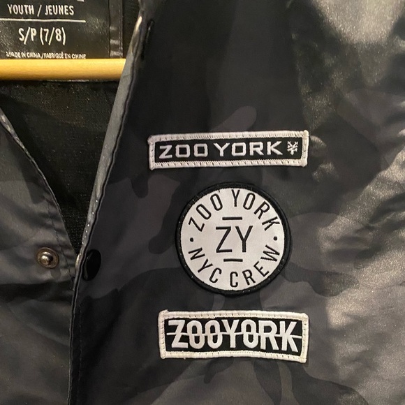 3 for $30 Zoo York Black Gray Camo Wiindbreaker Jacket Hoodie - Picture 2 of 6